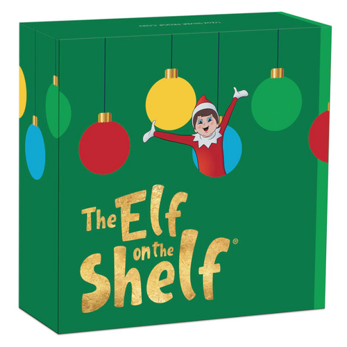 2022 Elf On The Shelf 1/2oz Silver Proof Coloured