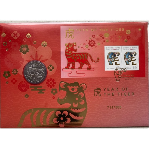 2022 Australia Post Impressions Year of the Tiger 50c