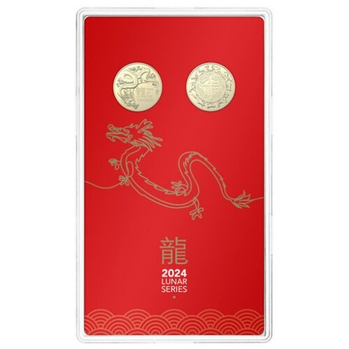 Lunar Year of the Dragon - Two-Coin Set