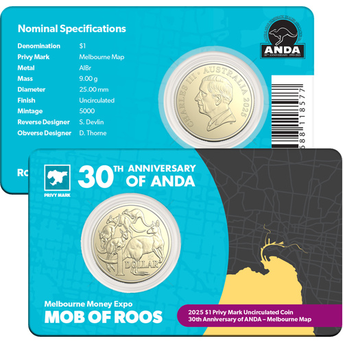 2025 $1 30th Anniversary of ANDA Melbourne Money Expo